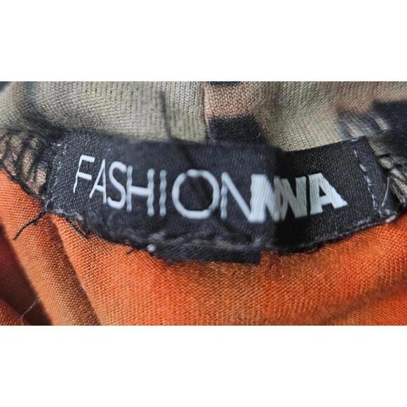 Fashion Nova Women's Tie-Dye Maxi Dress with Mock Neck Size Large - Picture 4 of 8